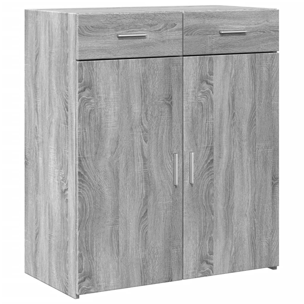 Skjenk grå sonoma eik 80x42,5x93 cm konstruert tre