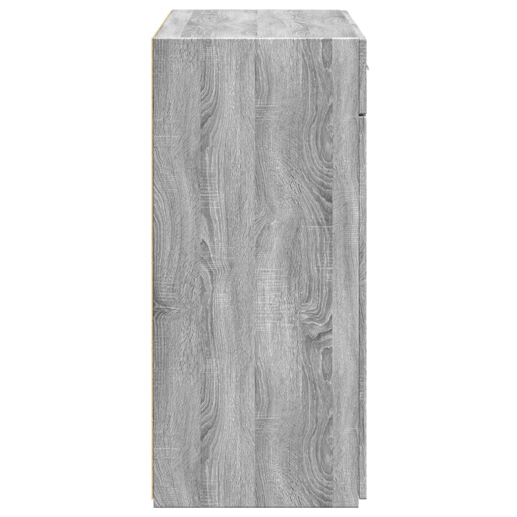 Skjenk grå sonoma eik 80x42,5x93 cm konstruert tre