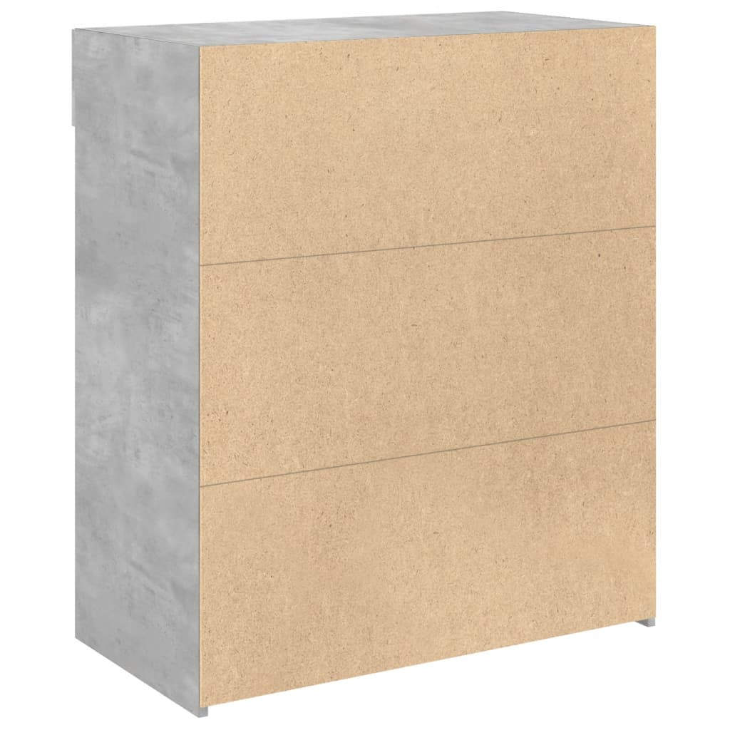 Skjenk betonggrå 80x42,5x93 cm konstruert tre