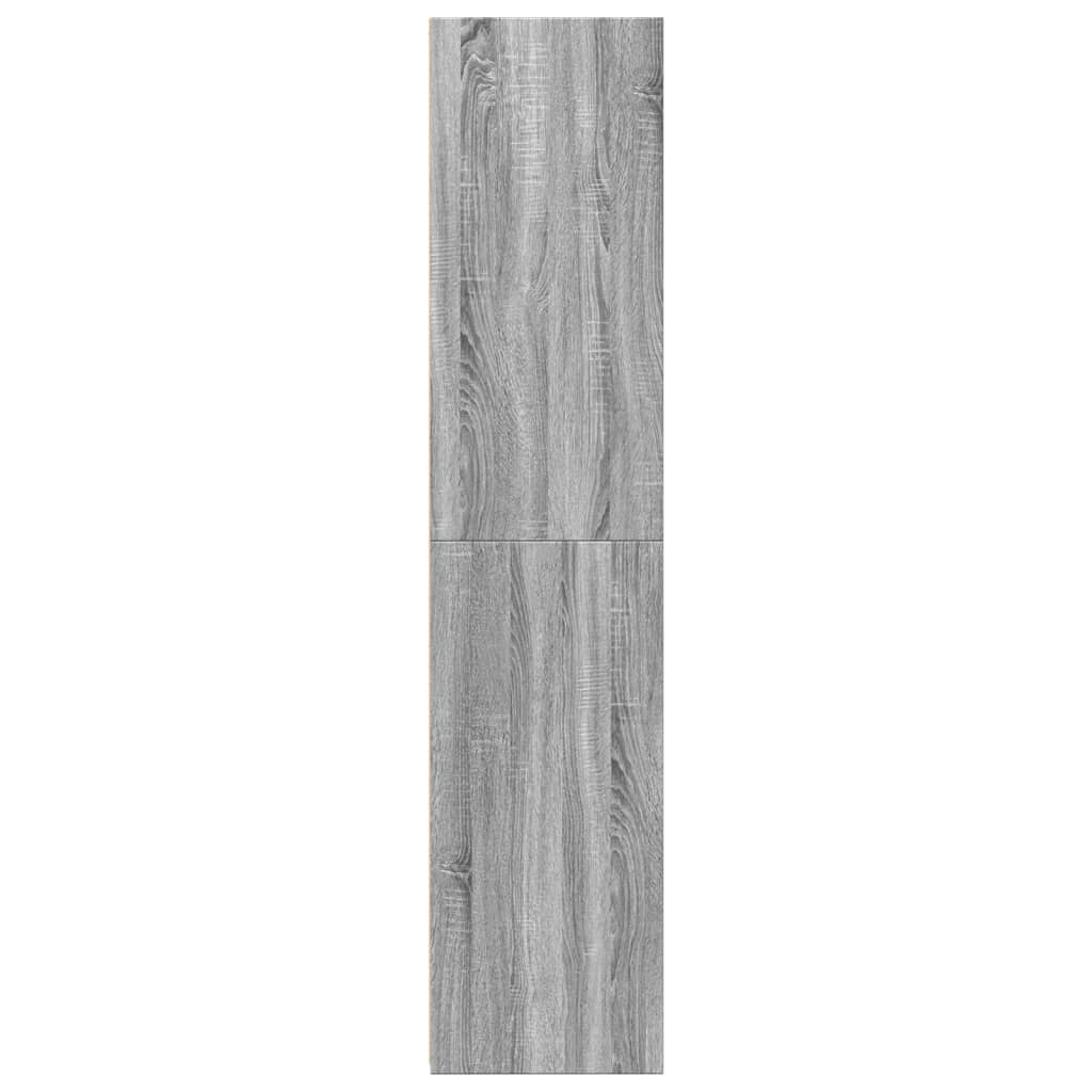 Highboard betonggrå 40x41x185 cm konstruert tre