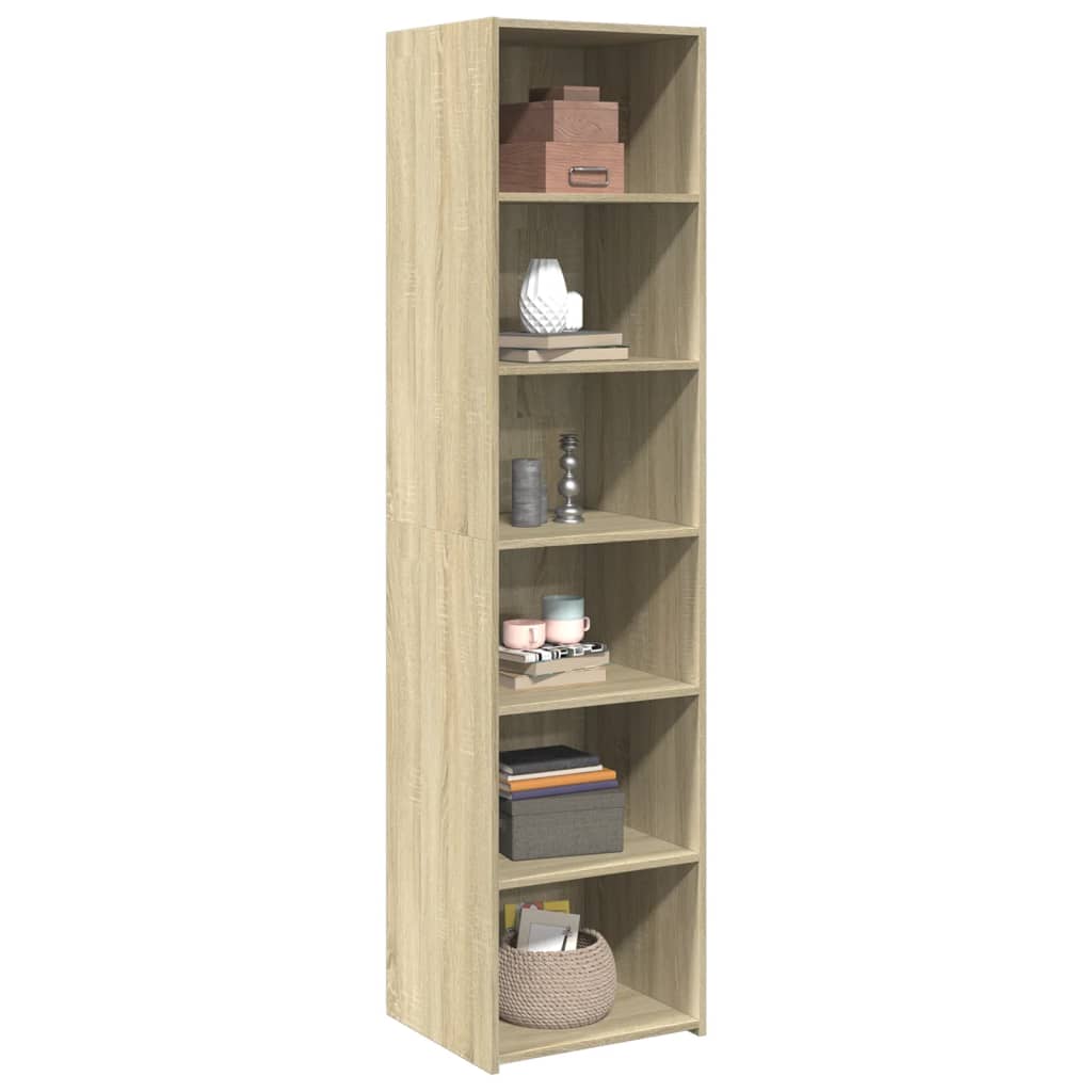 Highboard sonoma eik 45x41x185 cm konstruert tre