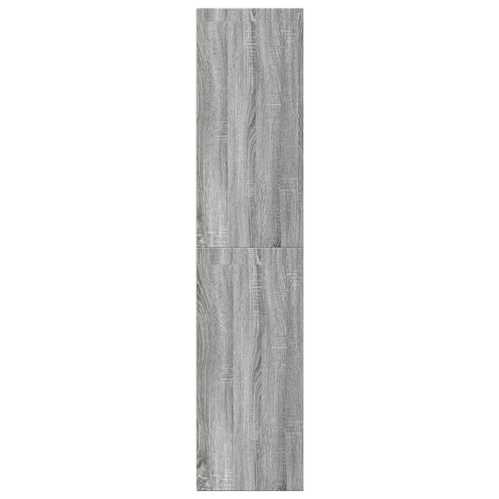 Highboard grå sonoma 45x41x185 cm konstruert tre