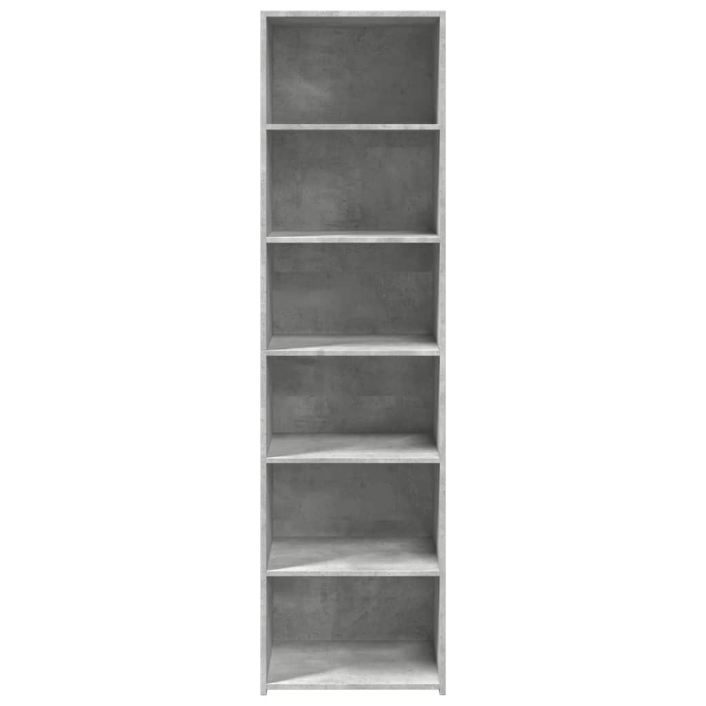 Highboard betonggrå 50x41x185 cm konstruert tre