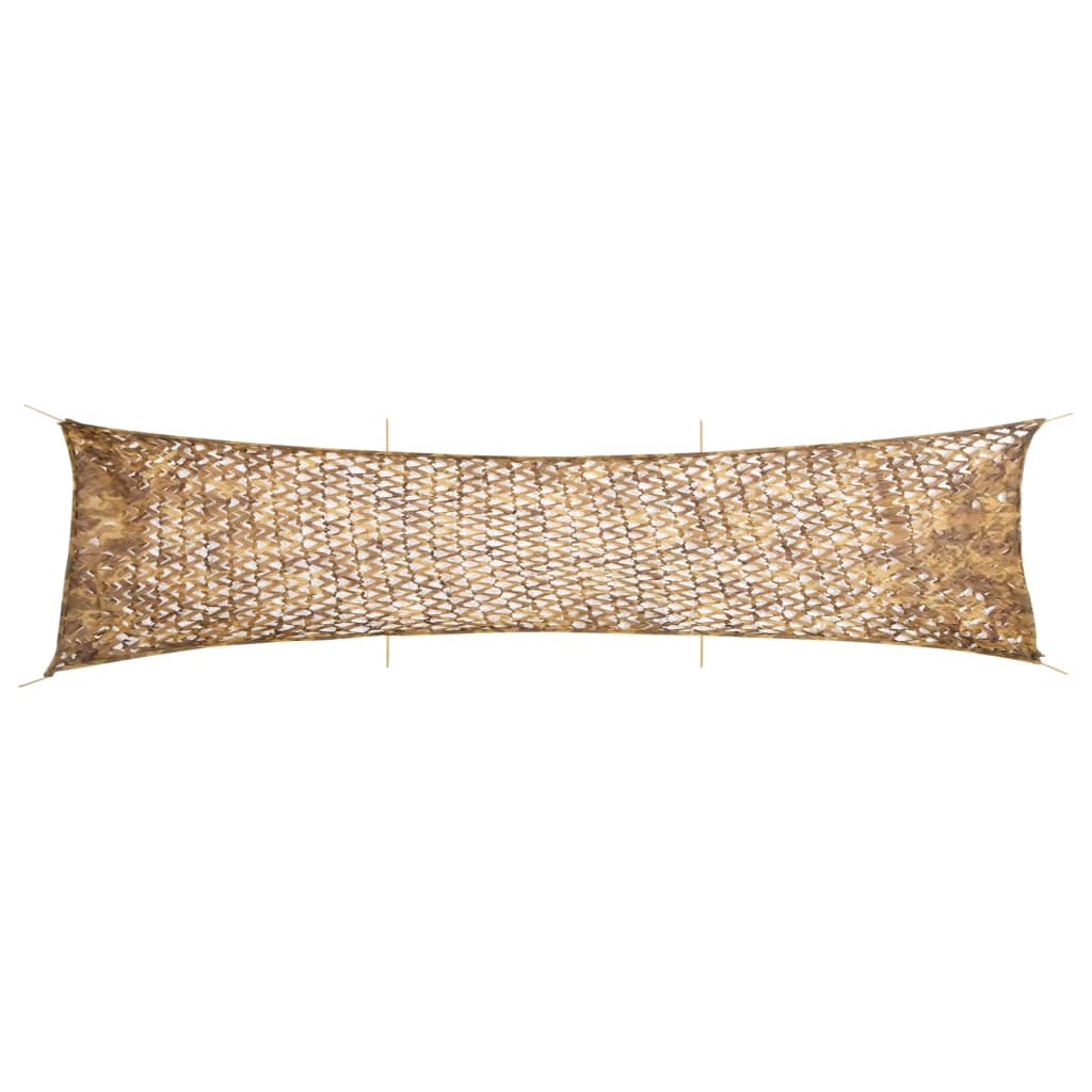 Kamuflasjenett med oppbevaringspose 613x138 cm sand