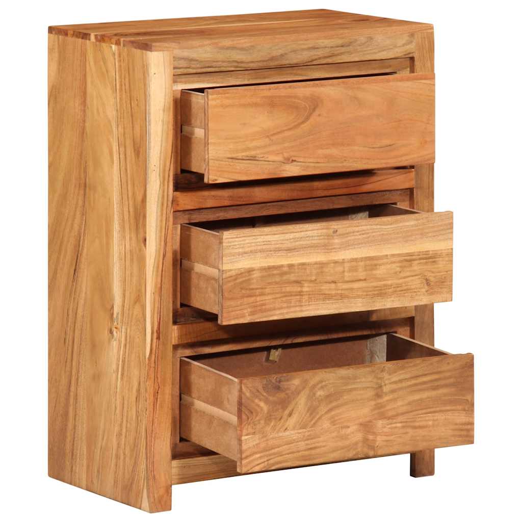 Kommode 55x33x75 cm heltre akasie