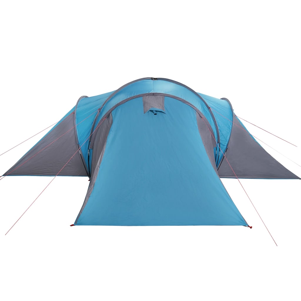 Kuppeltelt for camping 6 personer blå vanntett