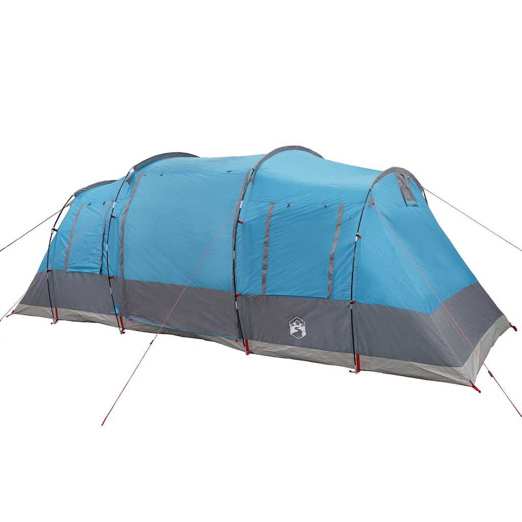 Tunneltelt for camping 4 personer blå vanntett vidaXL