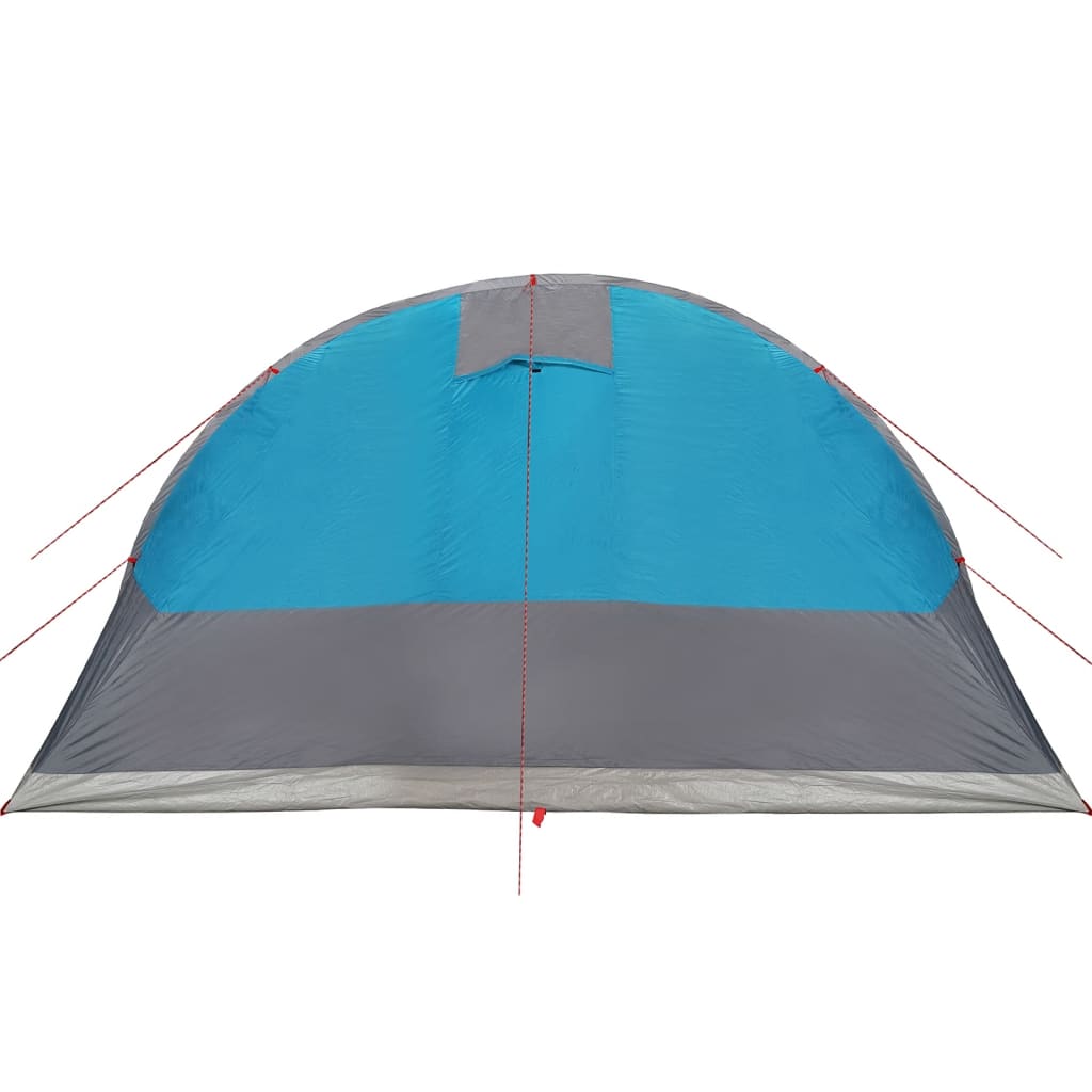 Tunneltelt for camping 5 personer blå vanntett