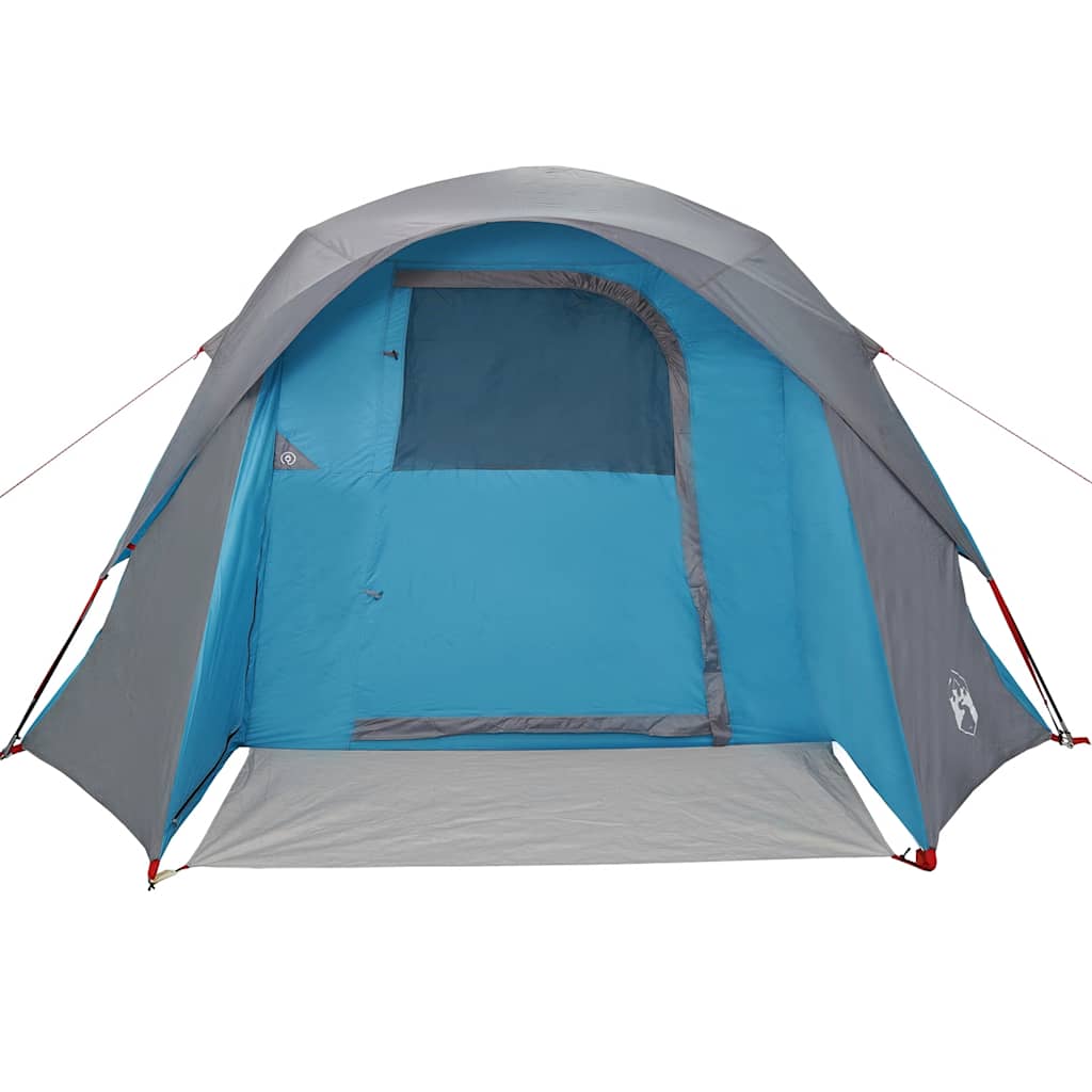 Campingtelt 4 personer blå vanntett