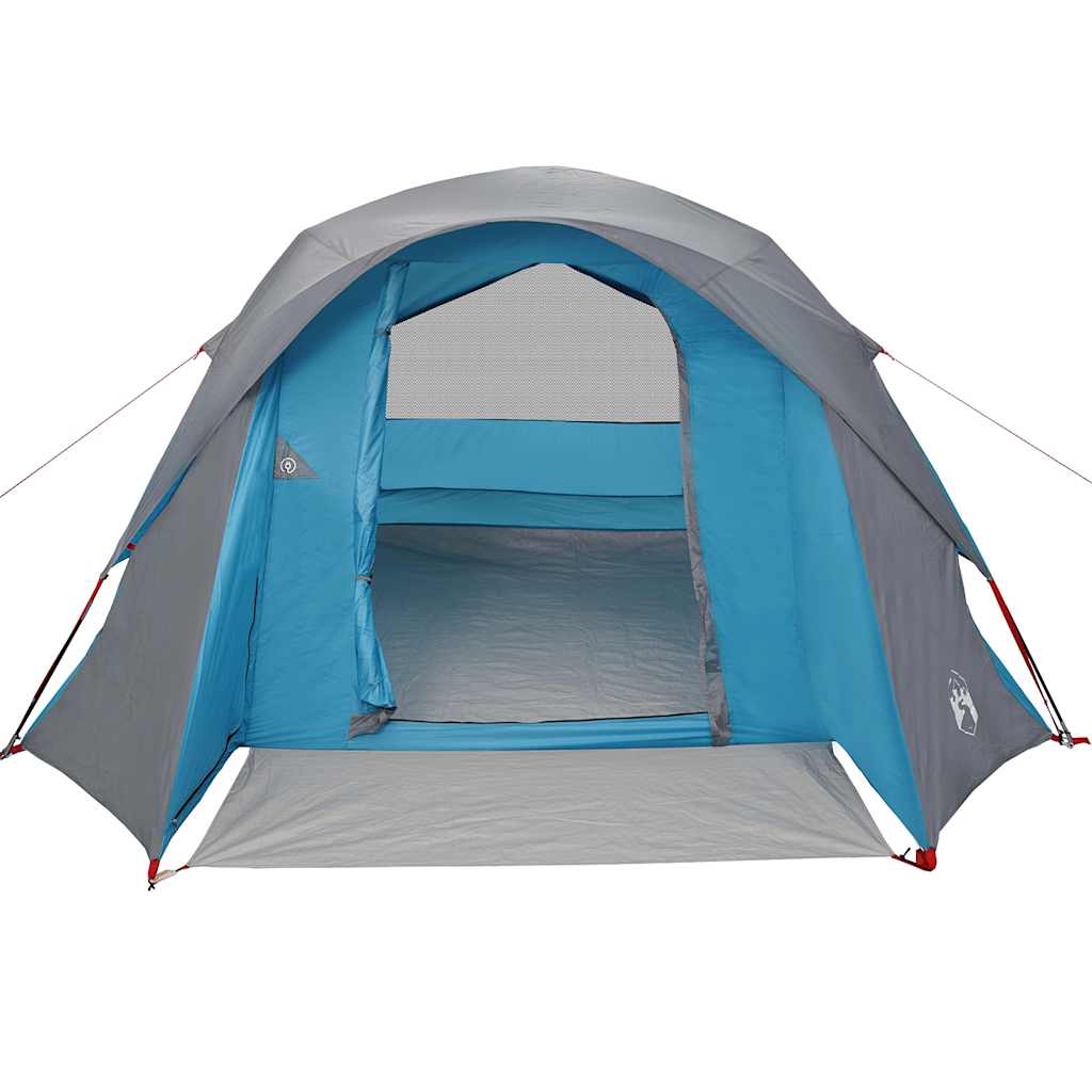 Campingtelt 6 personer blå vanntett