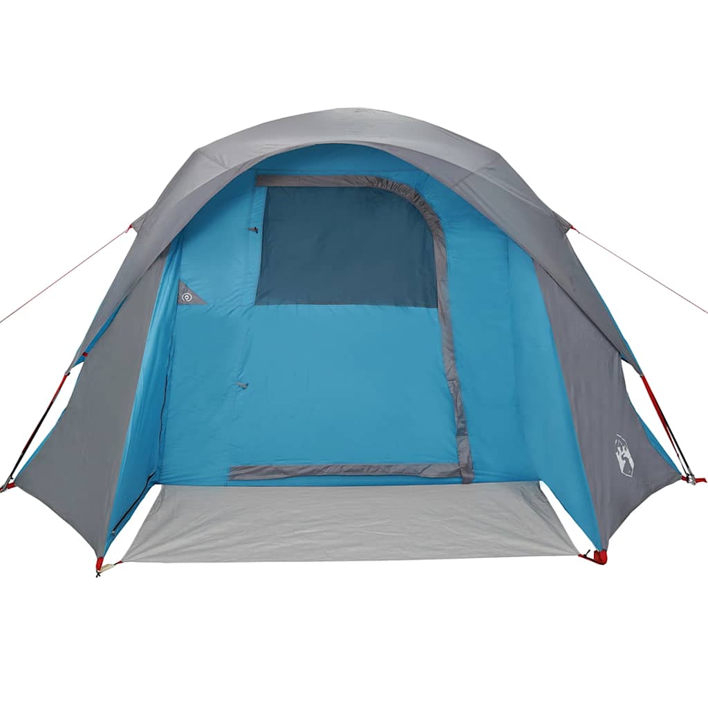 Campingtelt 6 personer blå vanntett