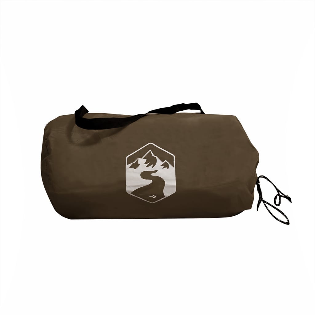 Campingpresenning brun 306x306 cm vanntett