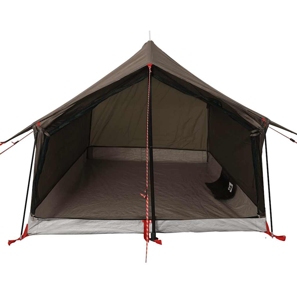 Campingtelt 2 personer brun vanntett vidaXL