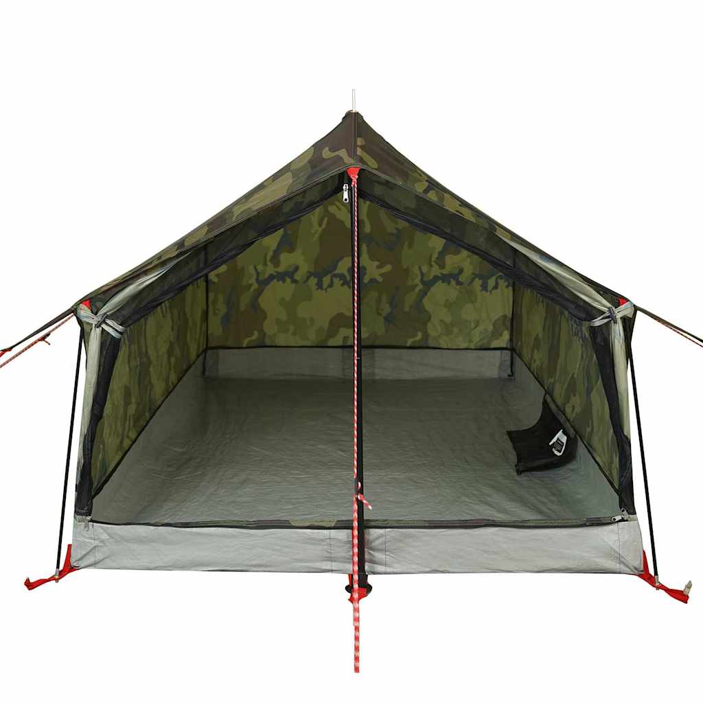 Campingtelt 2 personer kamuflasje vanntett vidaXL