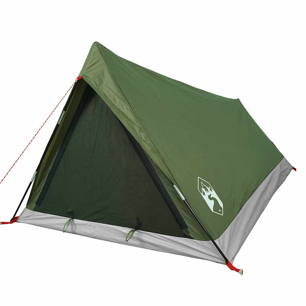 Campingtelt 2 personer olivengrønn vanntett vidaXL