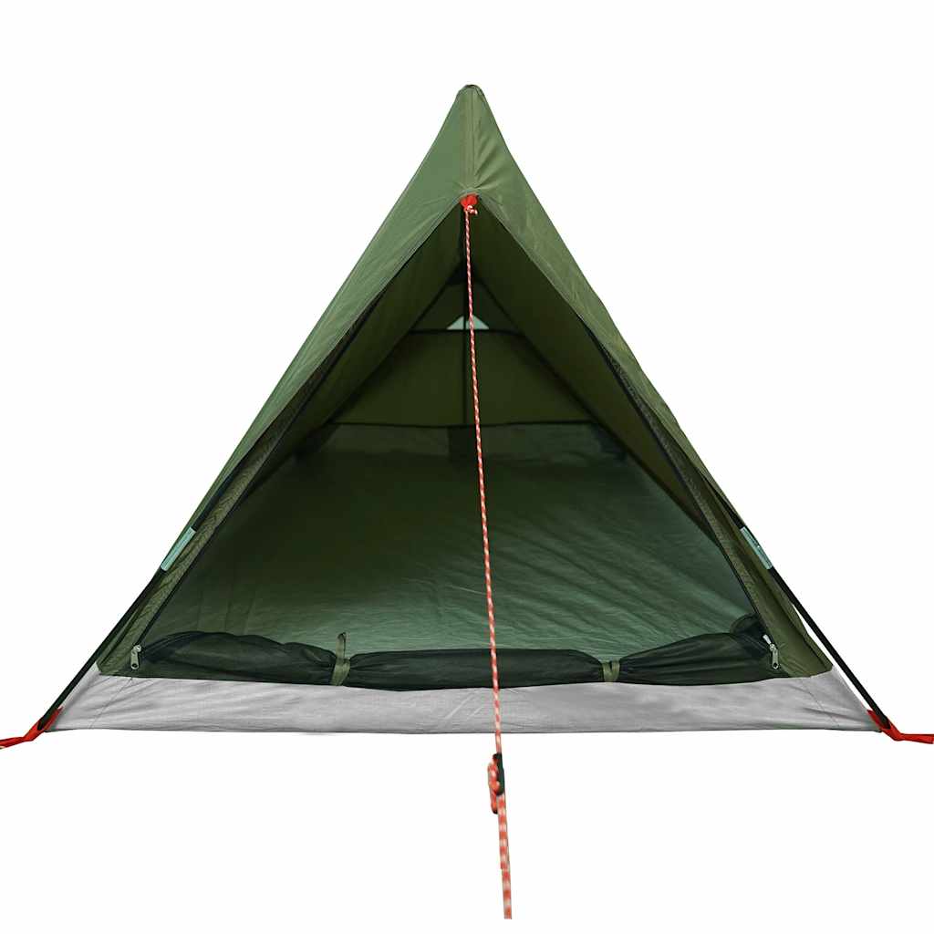 Campingtelt 2 personer olivengrønn vanntett vidaXL