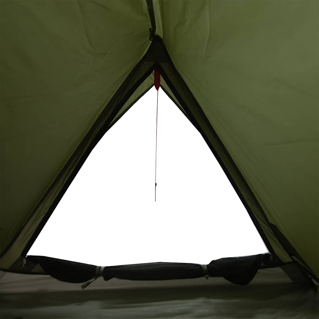 Campingtelt 2 personer olivengrønn vanntett vidaXL