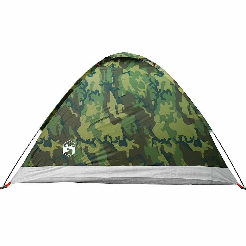 Kuppeltelt for camping 2 personer kamuflasje vanntett
