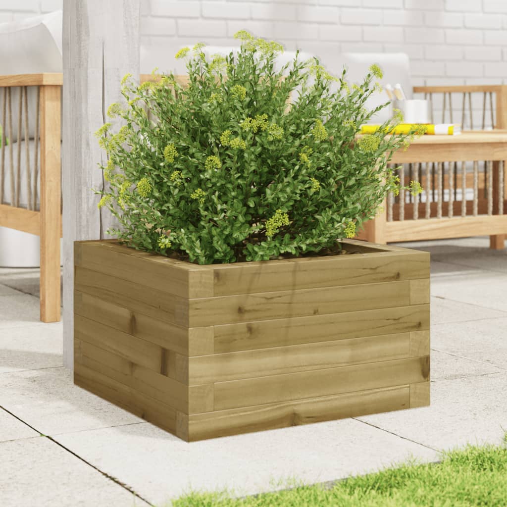 Blomsterkasse 40x40x23 cm impregnert furu