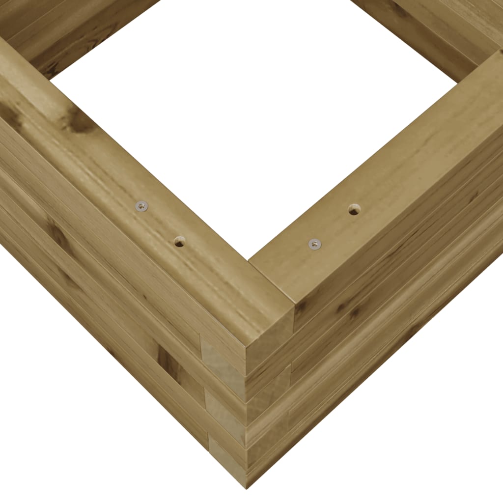 Blomsterkasse 40x40x23 cm impregnert furu