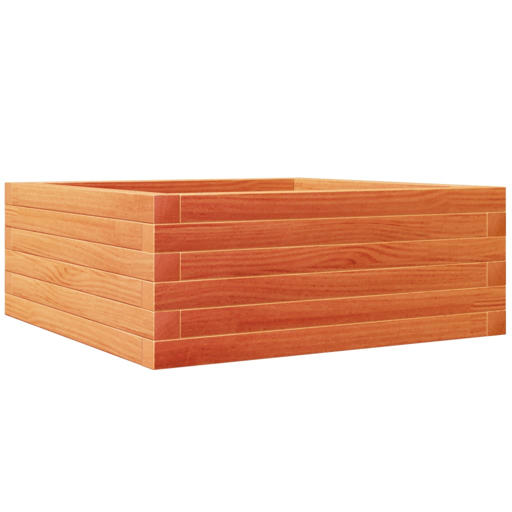 Plantekasse voksbrun 60x60x23 cm heltre furu