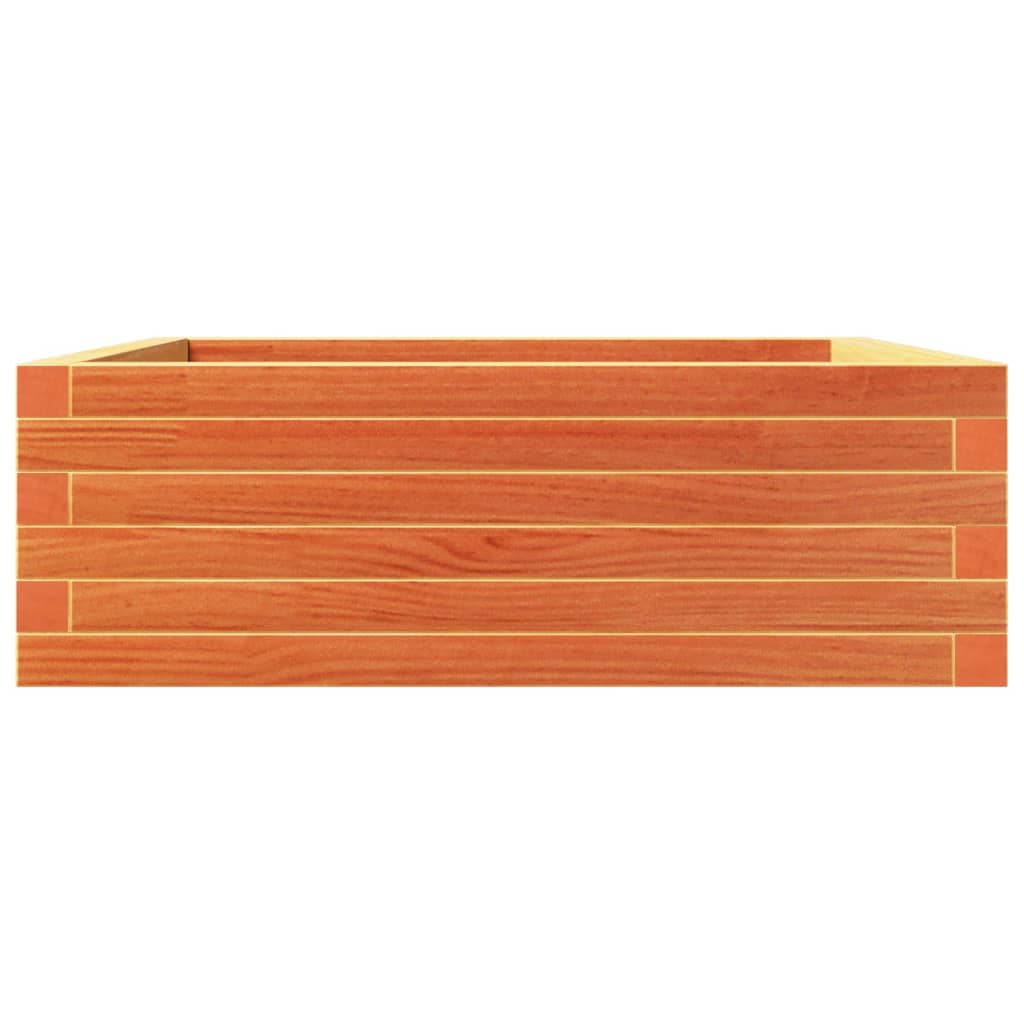 Plantekasse voksbrun 70x70x23 cm heltre furu