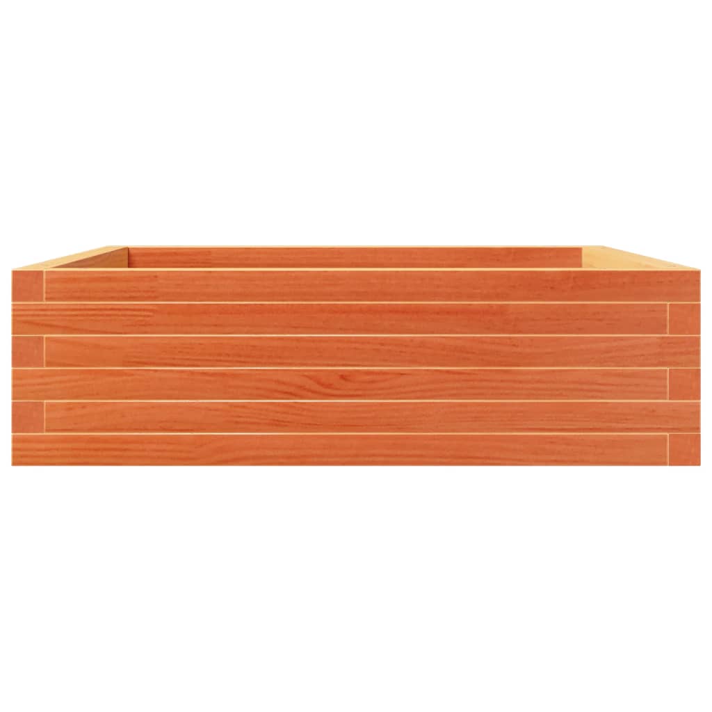 Hageplantekasse voksbrun 80x80x23 cm heltre furu