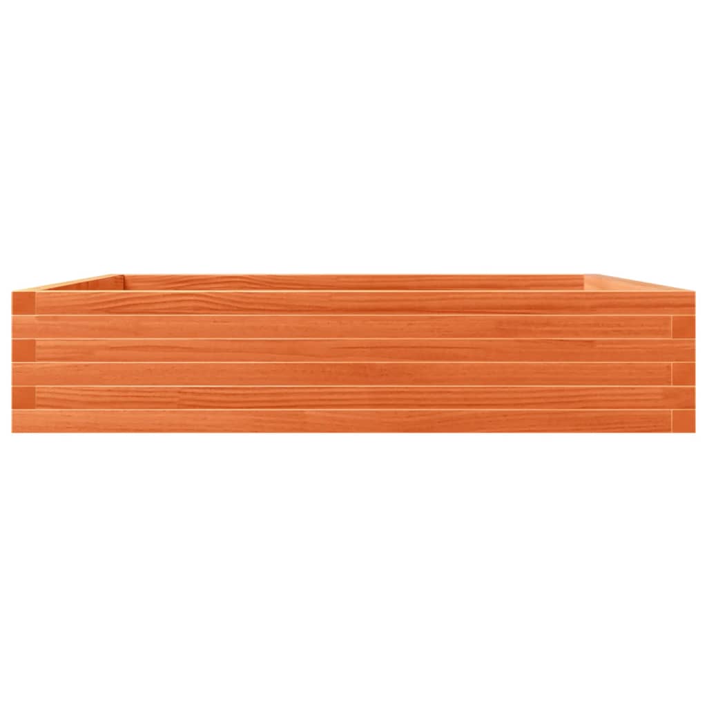 Hageplantekasse voksbrun 110x110x23 cm heltre furu