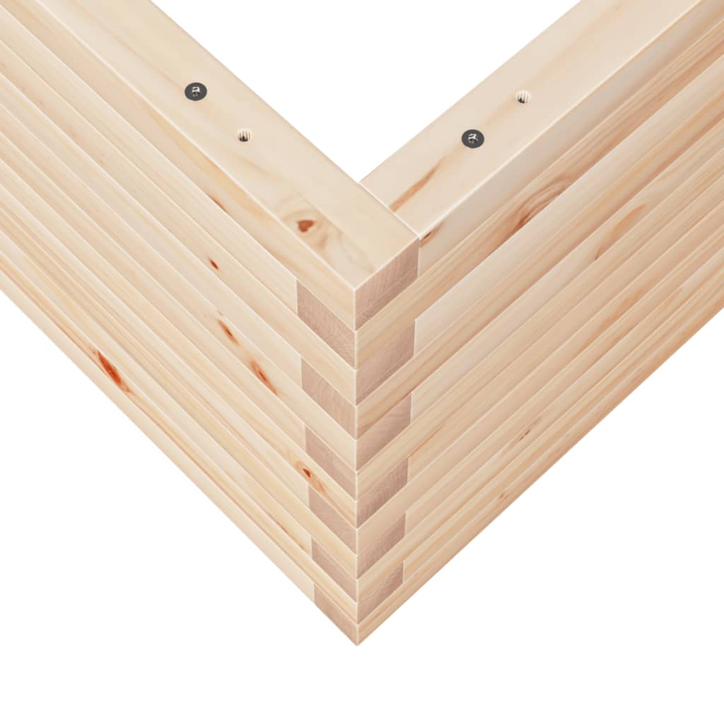 Plantekasse 50x50x45,5 cm heltre furu