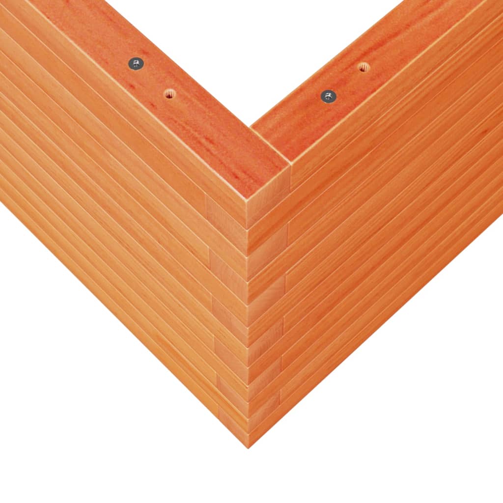 Plantekasse voksbrun 50x50x45,5 cm heltre furu