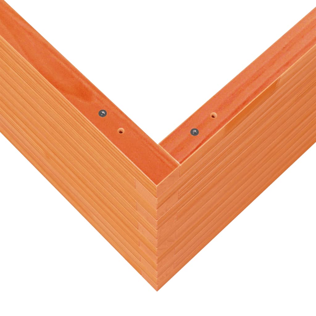 Plantekasse voksbrun 80x80x45,5 cm heltre furu