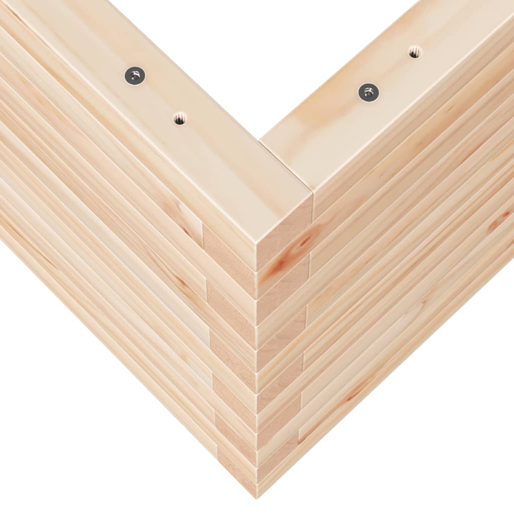 Plantekasse 70x40x45,5 cm heltre furu