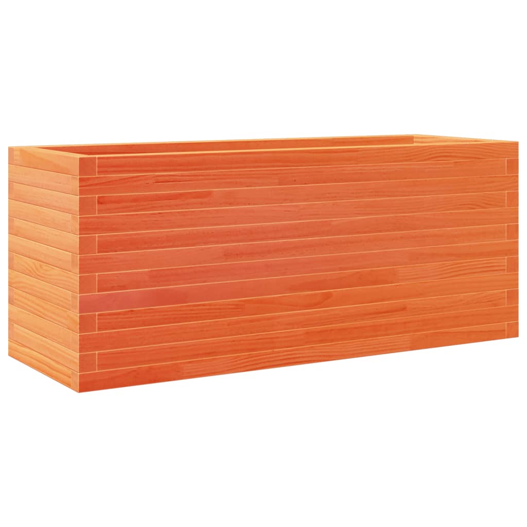 Plantekasse voksbrun 110x40x45,5 cm heltre furu