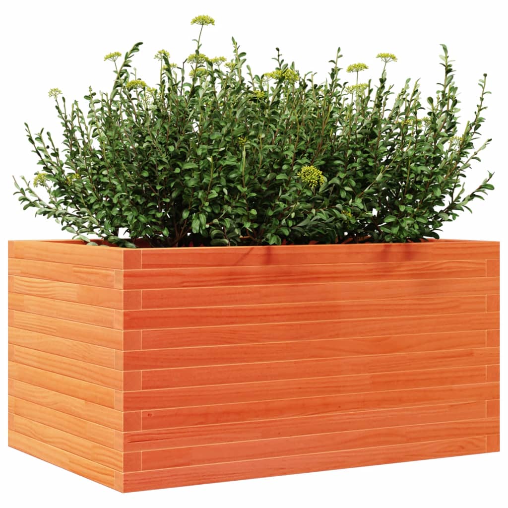 Plantekasse voksbrun 90x60x45,5 cm heltre furu