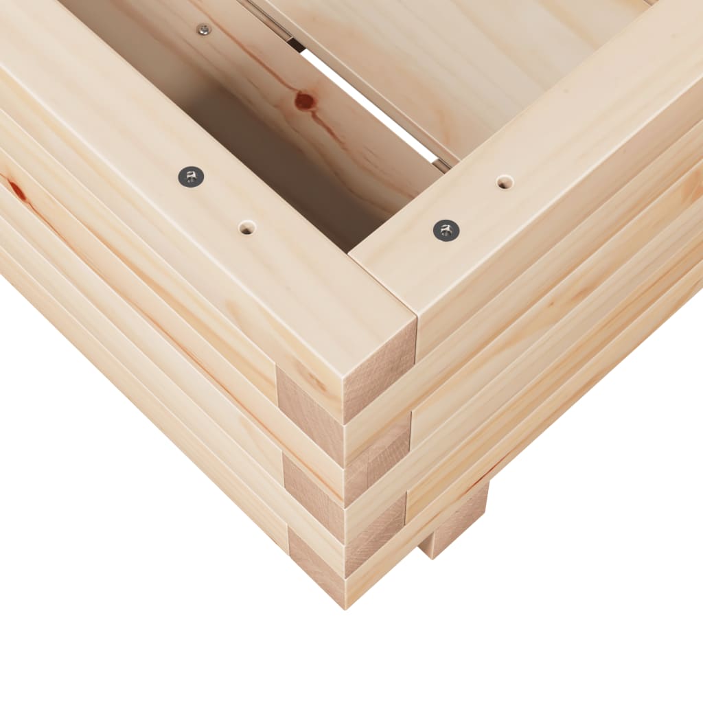 Plantekasse 40x40x26,5 cm heltre furu