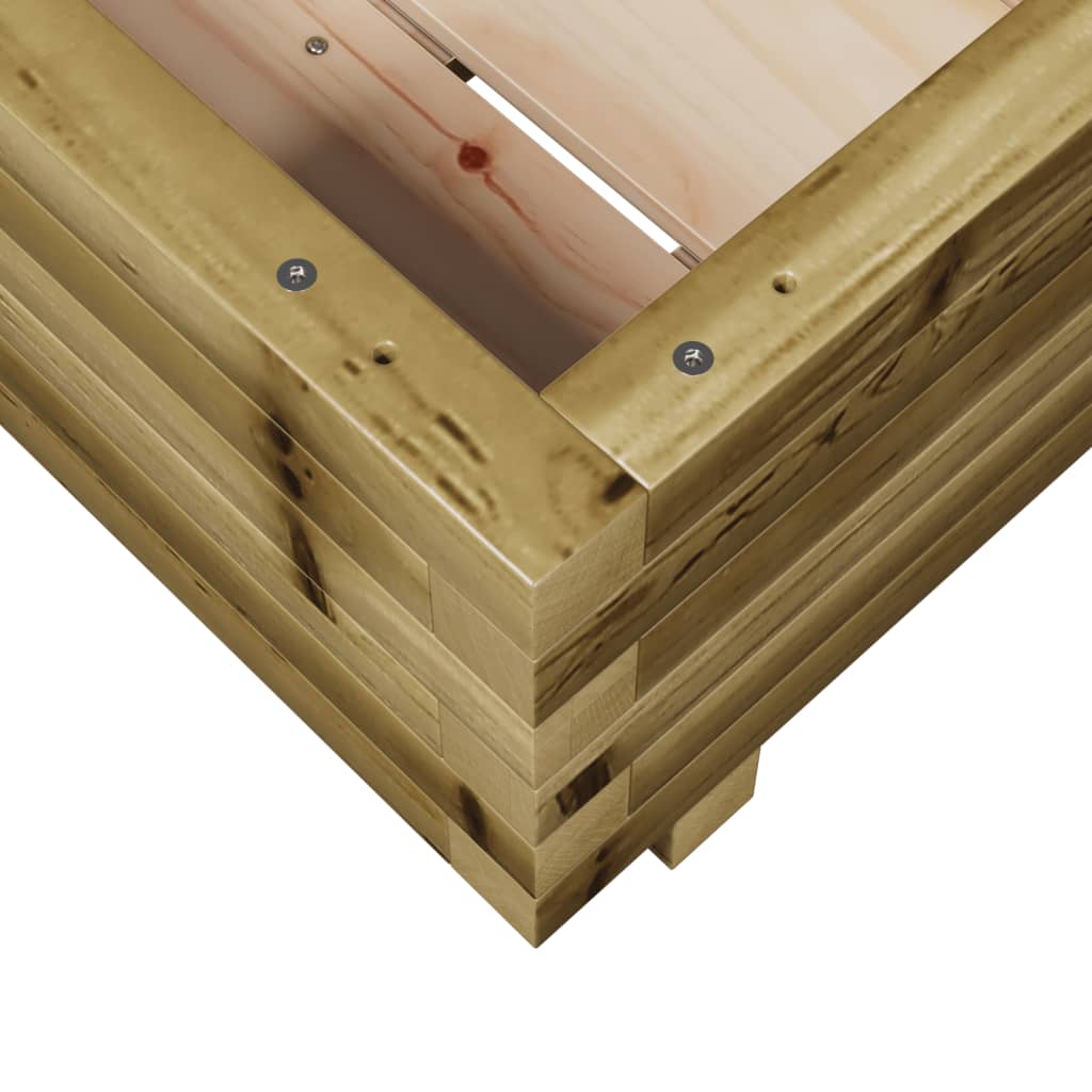 Plantekasse 40x40x26,5 cm impregnert furu
