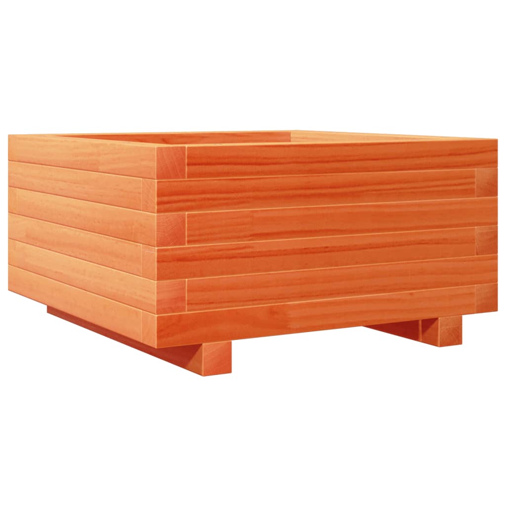 Plantekasse voksbrun 50x50x26,5 cm heltre furu