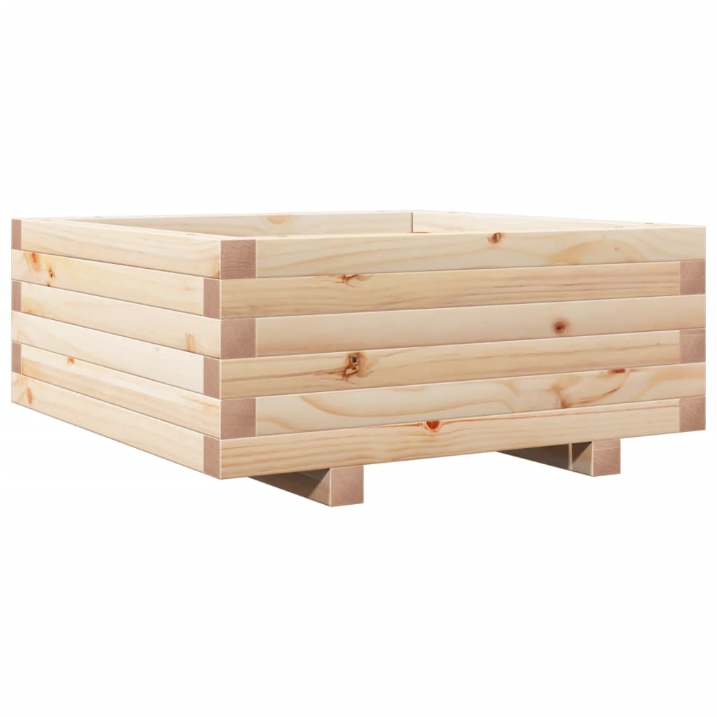 Plantekasse 60x60x26,5 cm heltre furu