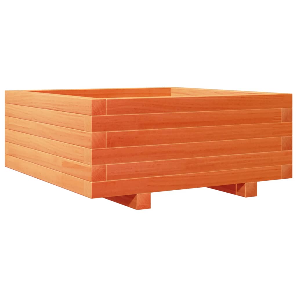 Plantekasse voksbrun 60x60x26,5 cm heltre furu