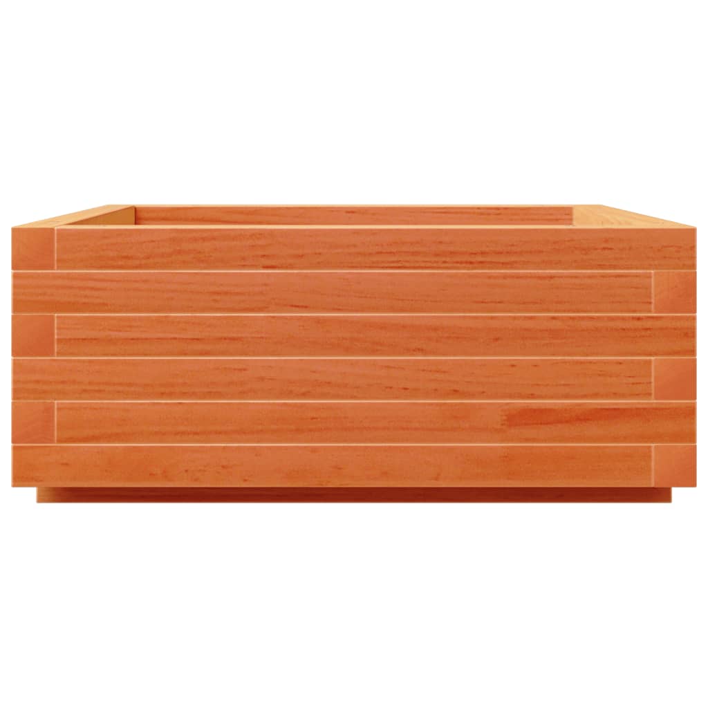 Plantekasse voksbrun 60x60x26,5 cm heltre furu