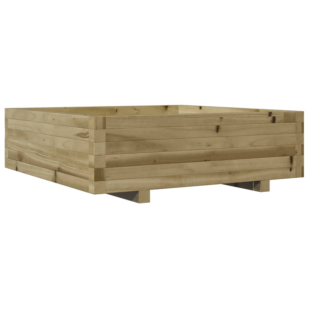 Plantekasse 80x80x26,5 cm impregnert furu
