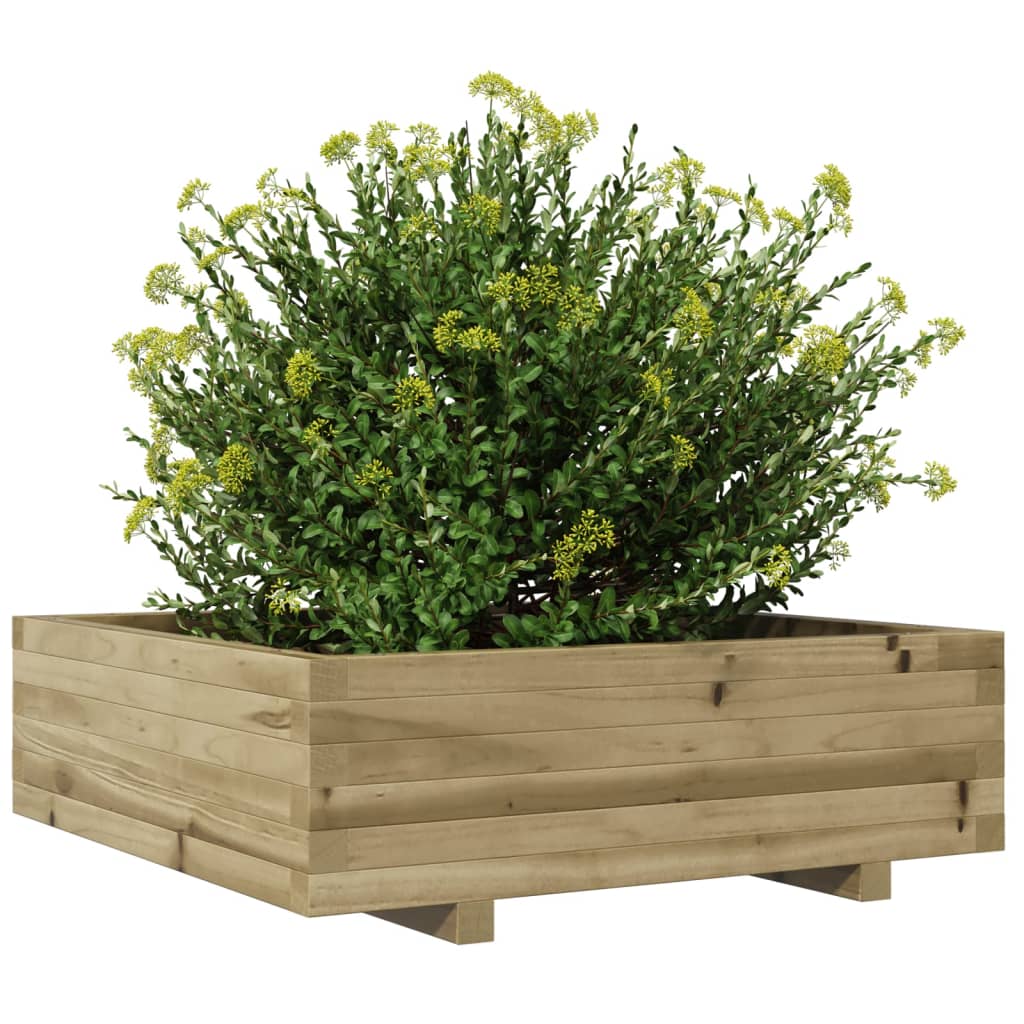 Plantekasse 80x80x26,5 cm impregnert furu
