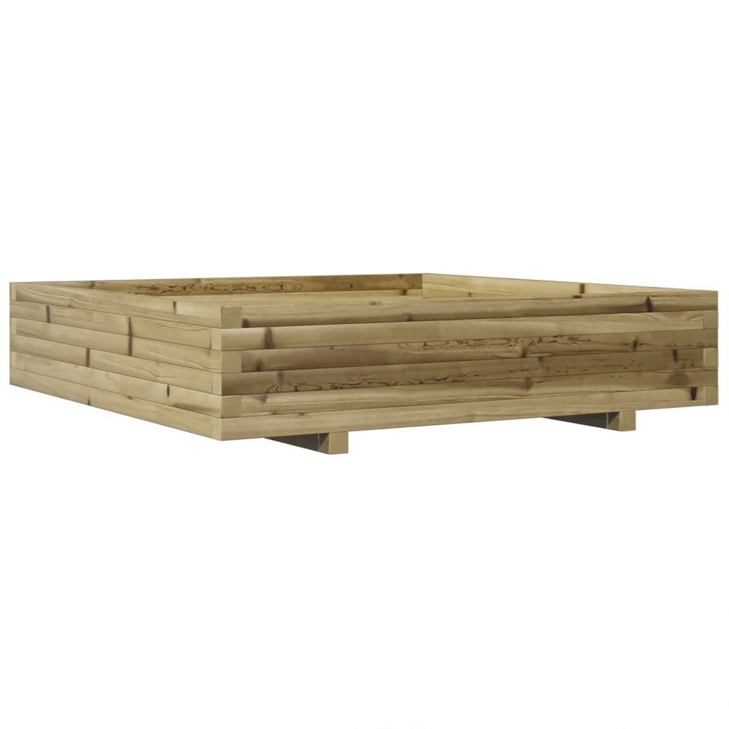 Plantekasse 110x110x26,5 cm impregnert furu