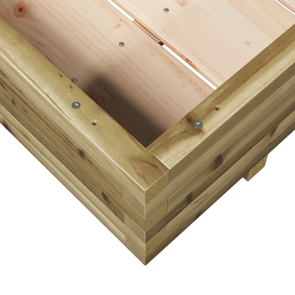 Plantekasse 110x110x26,5 cm impregnert furu