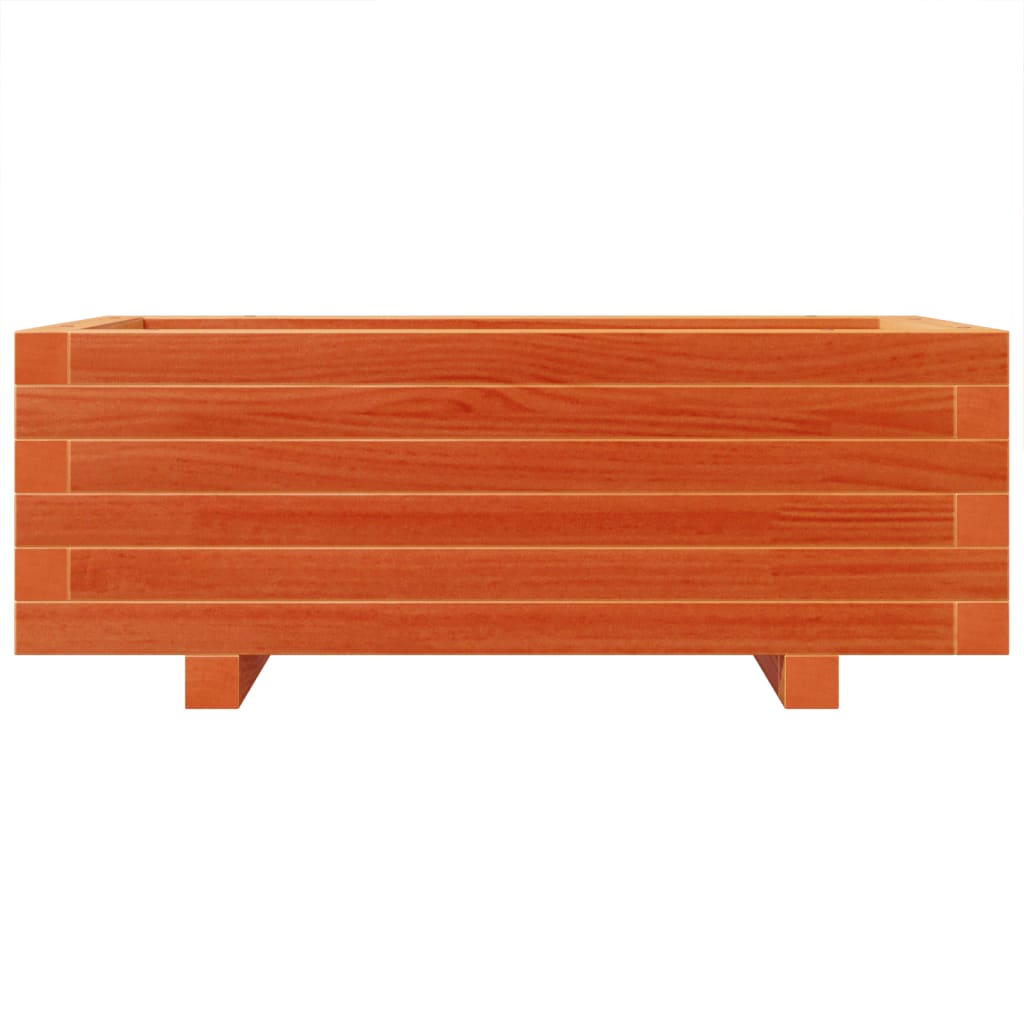 Plantekasse voksbrun 70x40x26,5 cm heltre furu