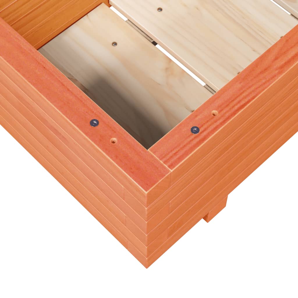 Plantekasse voksbrun 70x40x26,5 cm heltre furu