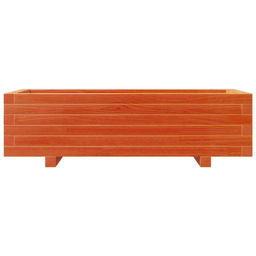 Plantekasse voksbrun 90x40x49,5 cm heltre furu