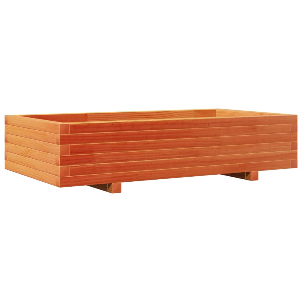Plantekasse voksbrun 110x60x26,5 cm heltre furu
