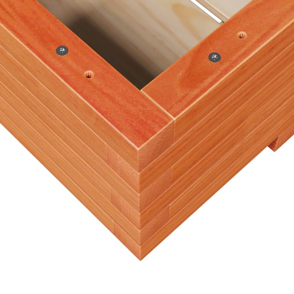Plantekasse voksbrun 110x60x26,5 cm heltre furu