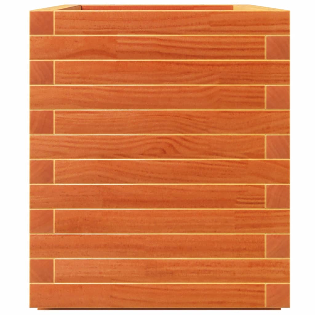 Plantekasse voksbrun 70x40x49,5 cm heltre furu